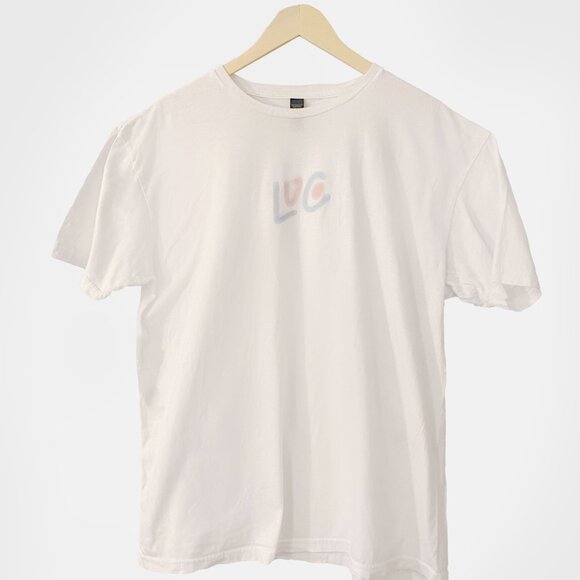 White LuCo Tee with pastel logo on front - Picture 2 of 2